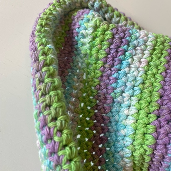 Crochet Striped Bucket Hat Handmade - Picture 6 of 8